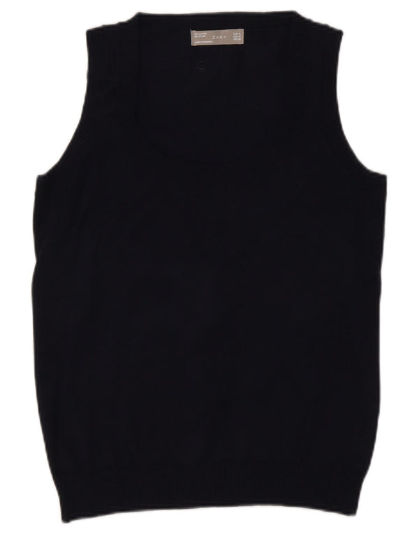 Zara Γυναικείο Γιλέκο Tank Top UK 12 Medium Black