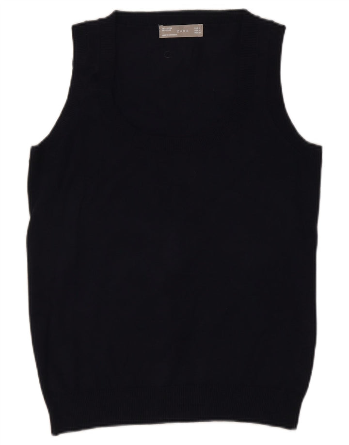 Zara Γυναικείο Γιλέκο Tank Top UK 12 Medium Black