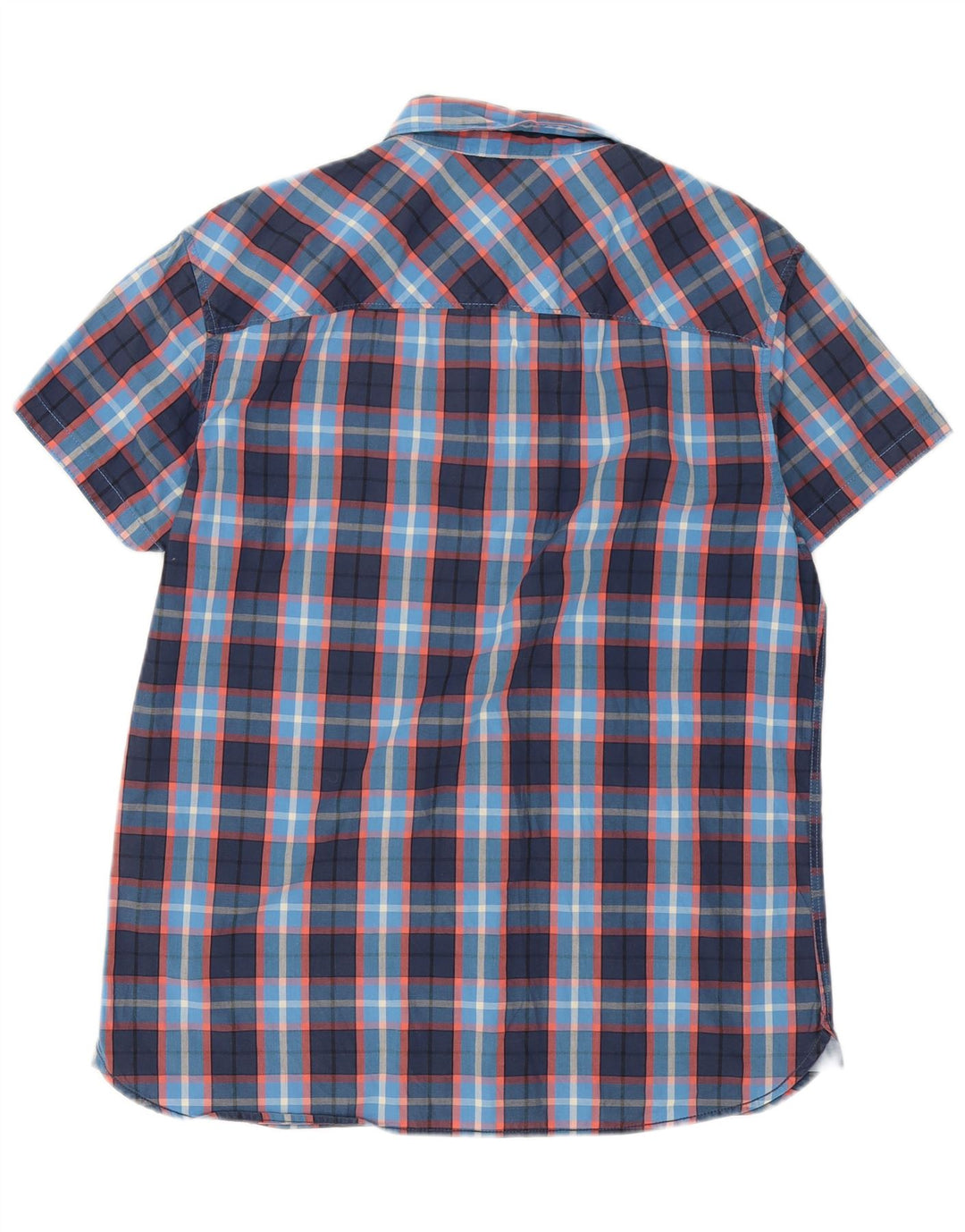 Jack & Jones Ανδρικό κοντομάνικο πουκάμισο XL Navy Blue Check