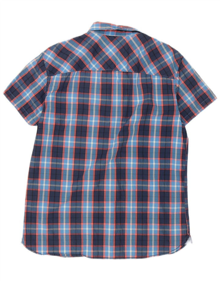 Jack & Jones Ανδρικό κοντομάνικο πουκάμισο XL Navy Blue Check