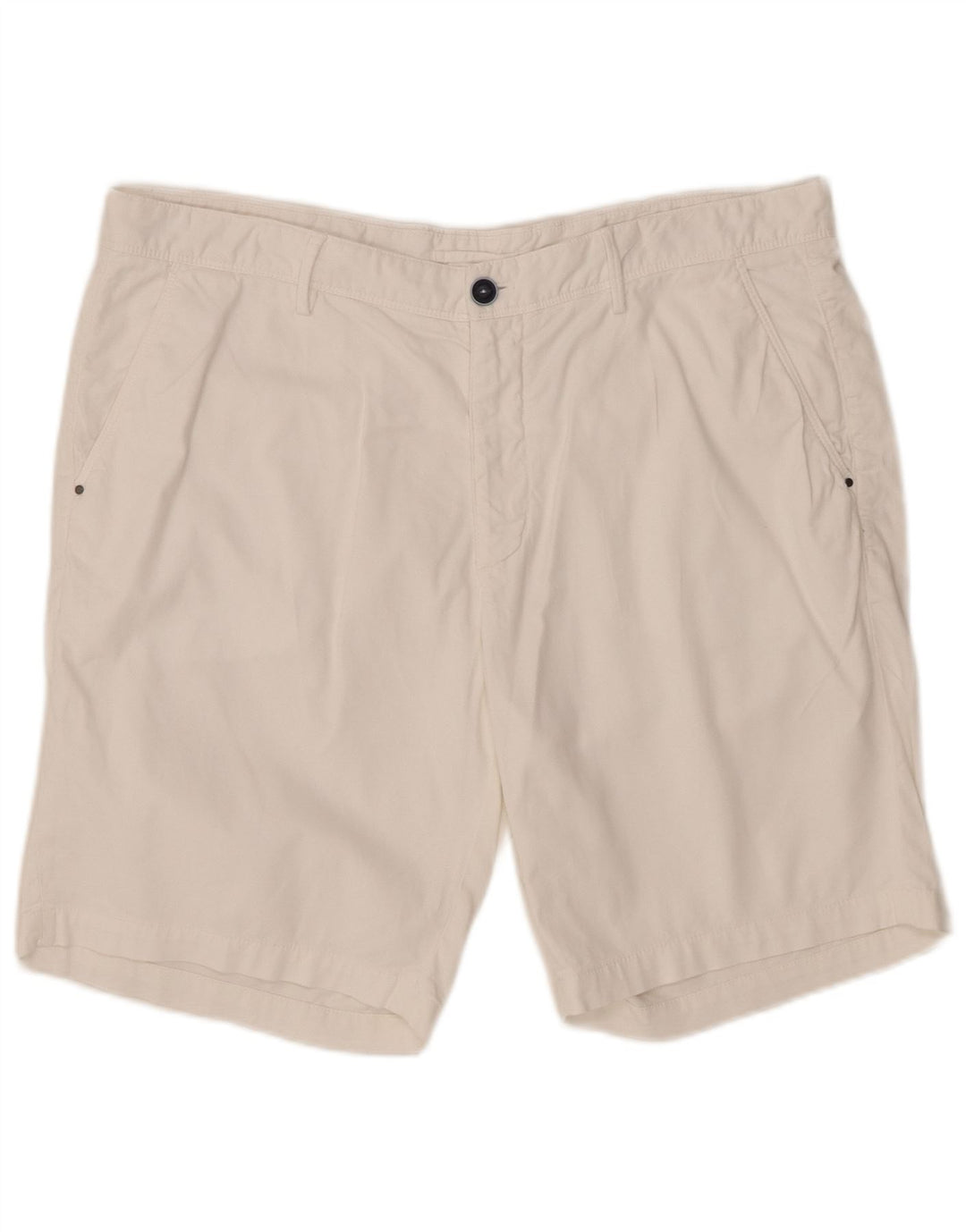 Ανδρικό σορτς Chino Massimo Dutti EU 46 XL W38 Λευκό βαμβακερό