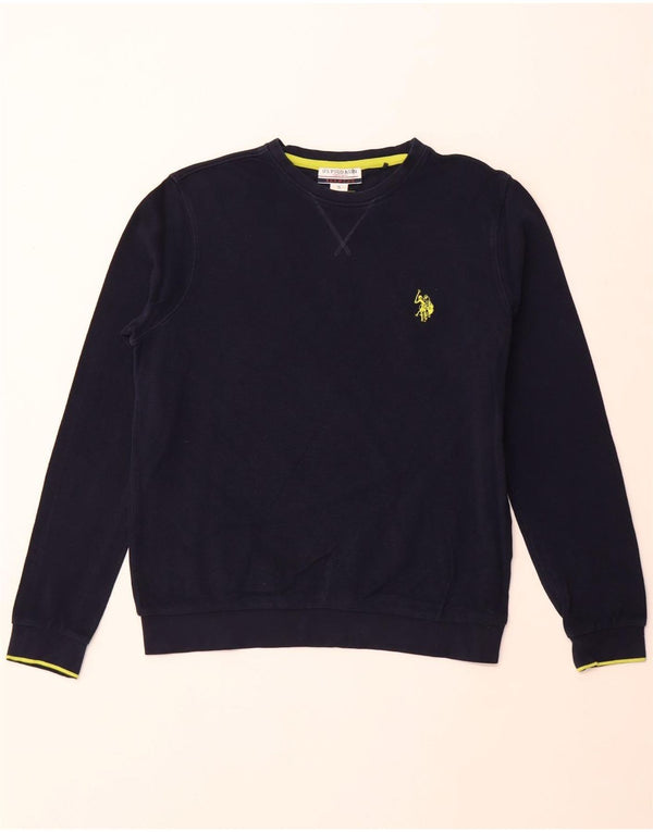 U.S. POLO ASSN. Mens Sweatshirt Jumper Small Navy Blue Cotton