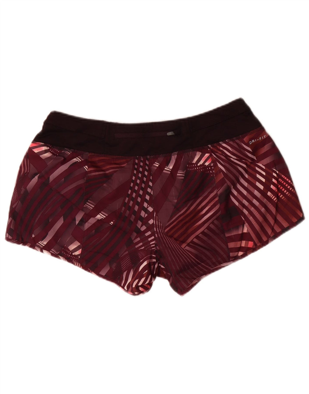 Γυναικείο αθλητικό σορτς Nike Dri Fit UK 14 μεσαίο μπορντό από πολυεστέρα