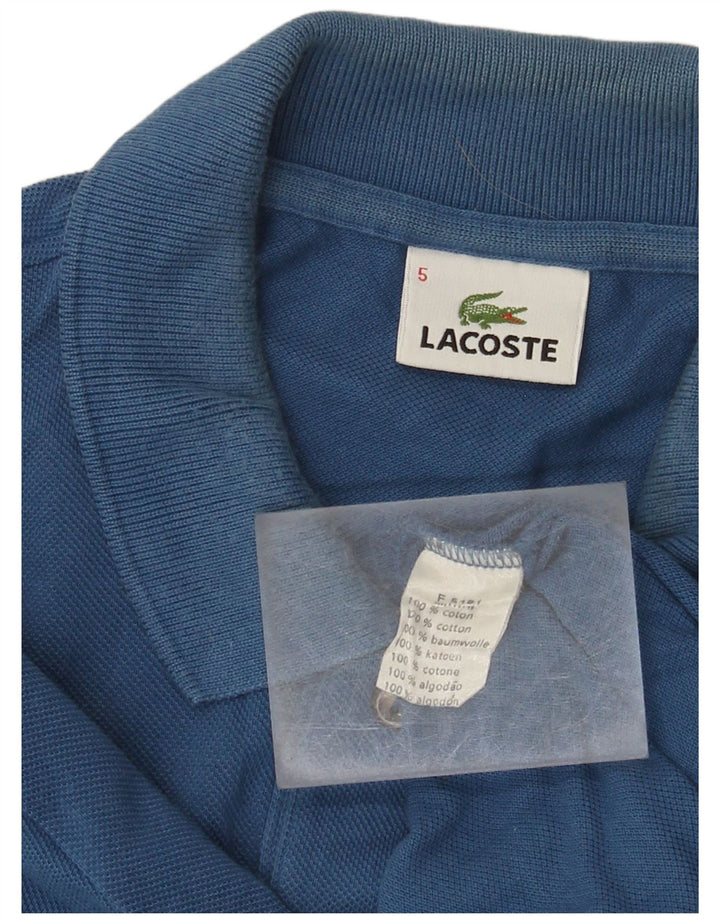 Ανδρικό μπλουζάκι πόλο Lacoste, μέγεθος 5, μεγάλο μπλε βαμβακερό