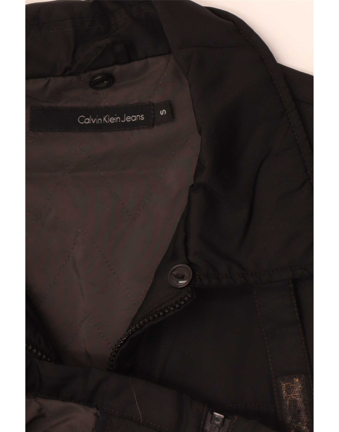 Calvin Klein Jeans Ανδρικό Bomber Jacket UK 36 Small Black