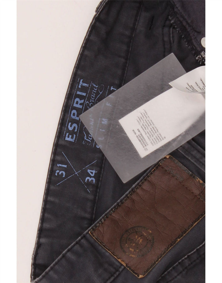 Esprit Mens Slim Jeans W31 L32 Navy Blue Cotton