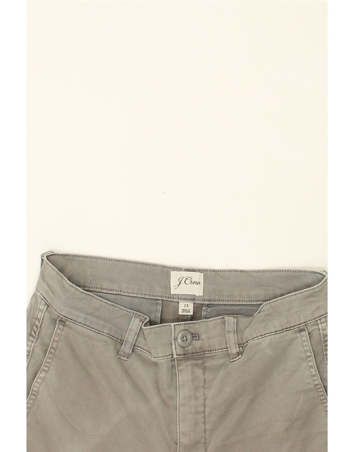J. CREW Womens Straight Chino Trousers W25 L25  Grey Cotton | Vintage J. Crew | Thrift | Second-Hand J. Crew | Used Clothing | Messina Hembry 