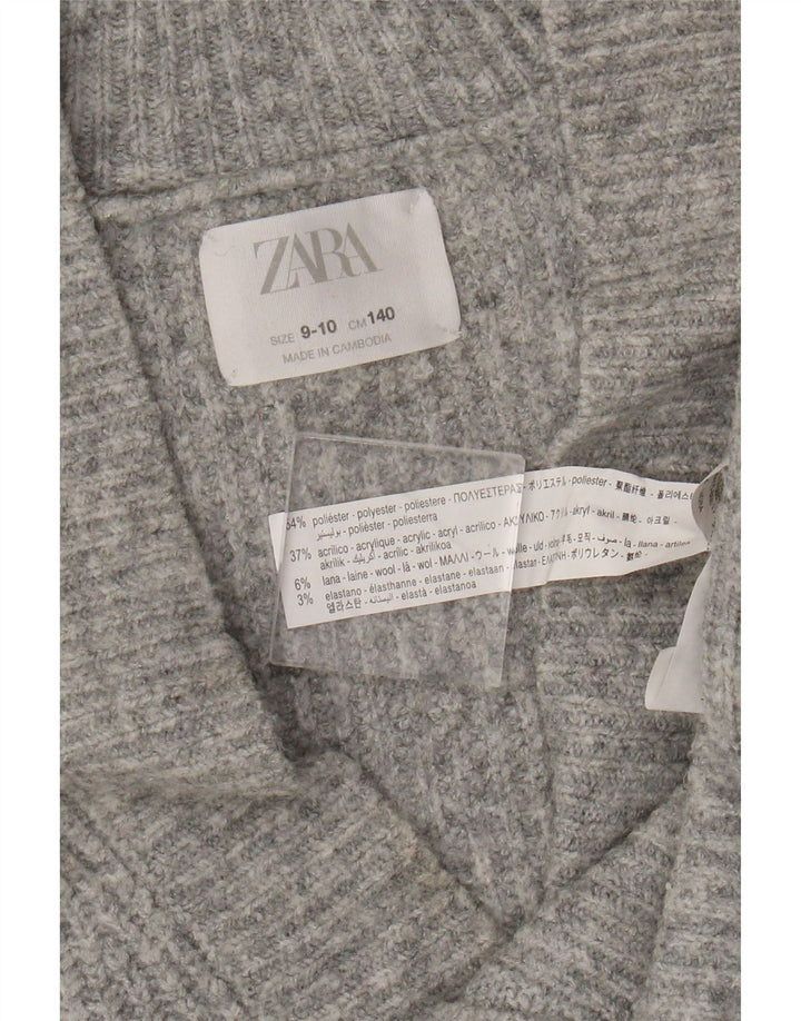 Ζακέτα Zara Girls 9-10 Years Grey Polyester