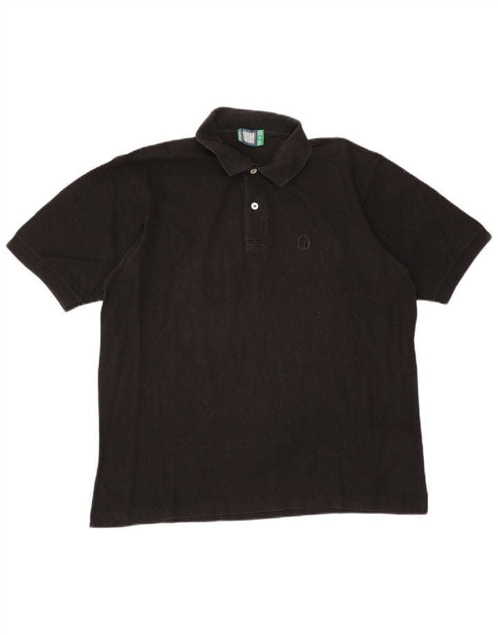 Sergio Tacchini Ανδρικό Πόλο Μπλουζάκι XL Μαύρο