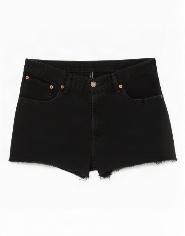 Levi's Womens 581 Distressed τζιν σορτς μεγάλο W32 μαύρο βαμβακερό