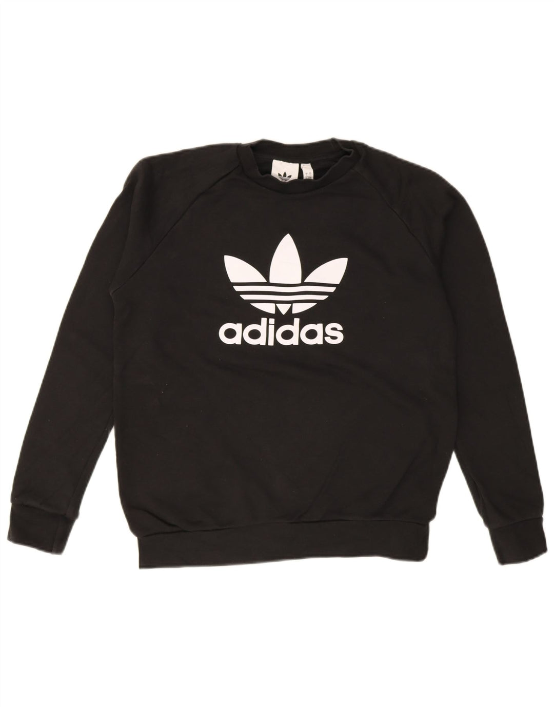 Ανδρικό γραφικό φούτερ Adidas Jumper Μικρό μαύρο βαμβακερό