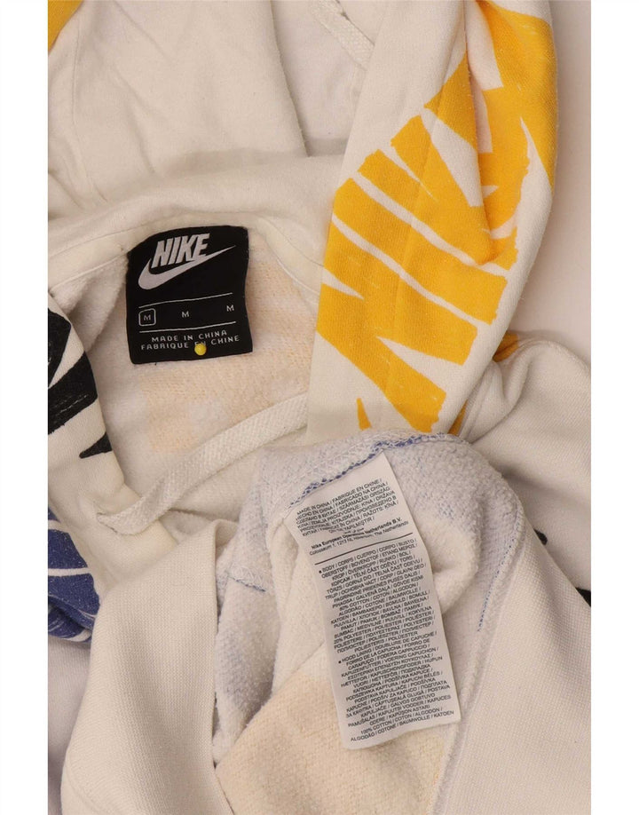 Ανδρικό γραφικό κουκούλα Nike, μεσαίο λευκό βαμβακερό