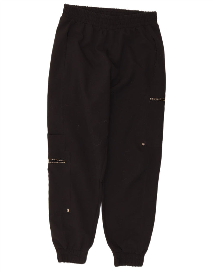 Zara Γυναικεία φόρμα Cargo Παντελόνι Joggers UK 8 Small Black