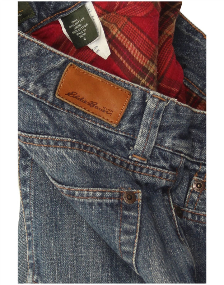 EDDIE BAUER Γυναικείο ίσιο τζιν US 6 Medium W30 L30 Μπλε βαμβακερό