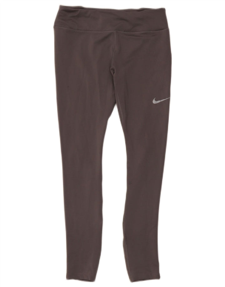Γυναικεία κολάν Nike Dri Fit Crop UK 12 Medium Grey Polyester