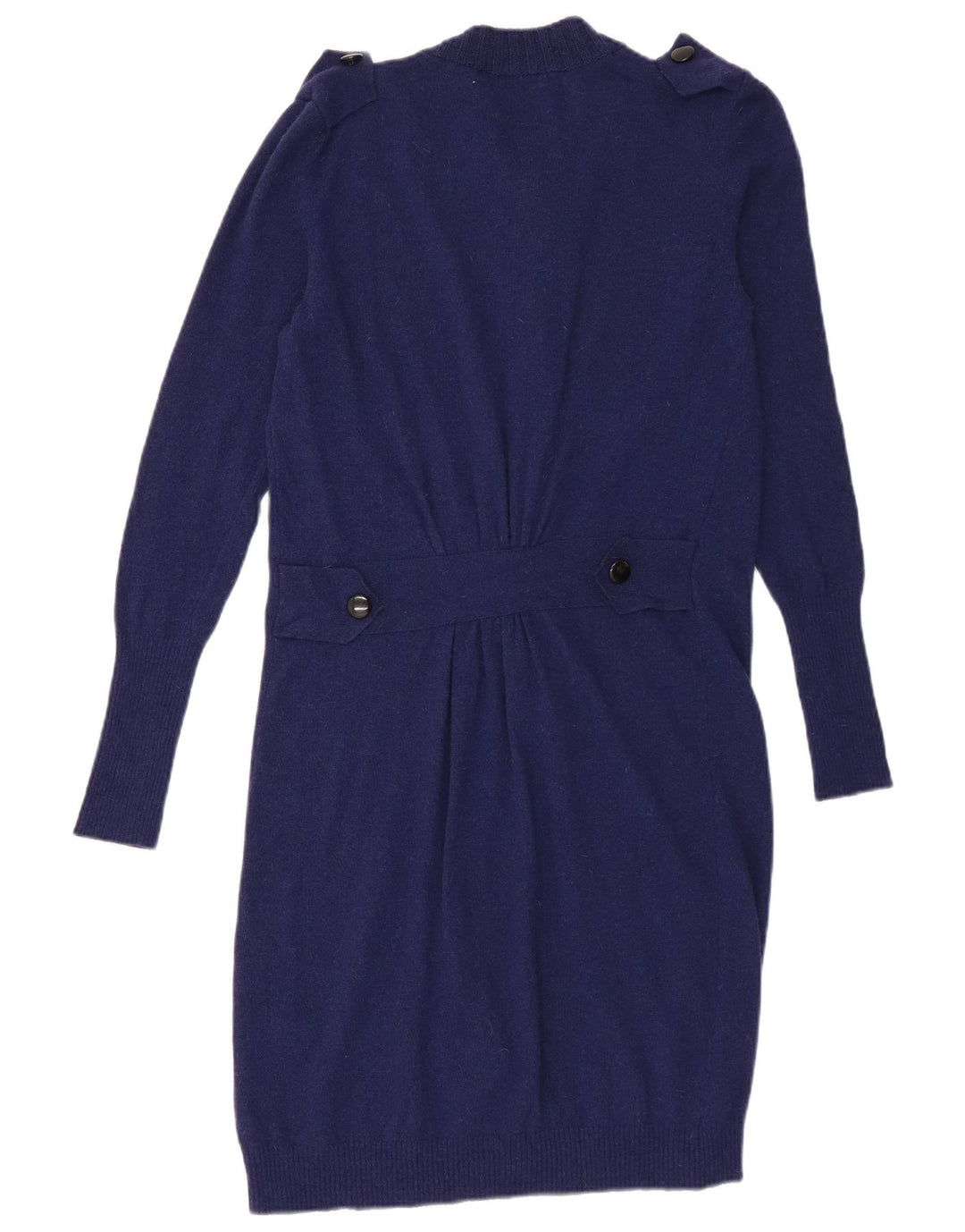 Vintage Γυναικείο Longline Ζακέτα πουλόβερ IT 44 Medium Navy Blue Wool