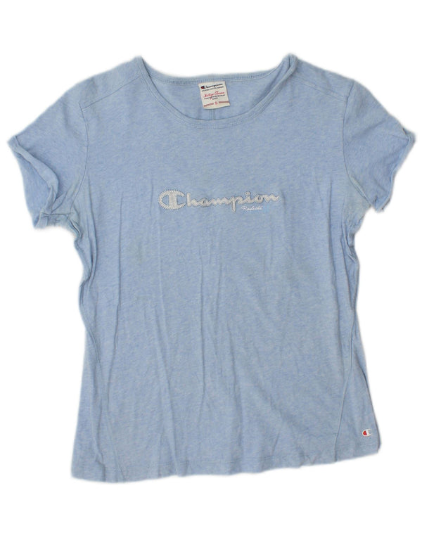 Champion Womens Heritage Classics Graphic T-shirt Top 10 Small Blue