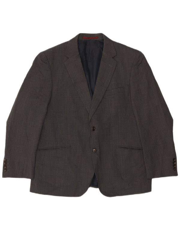 Marks & Spencer Ανδρικό κοντό σακάκι 2 κουμπιών UK 44 XL γκρι μαλλί