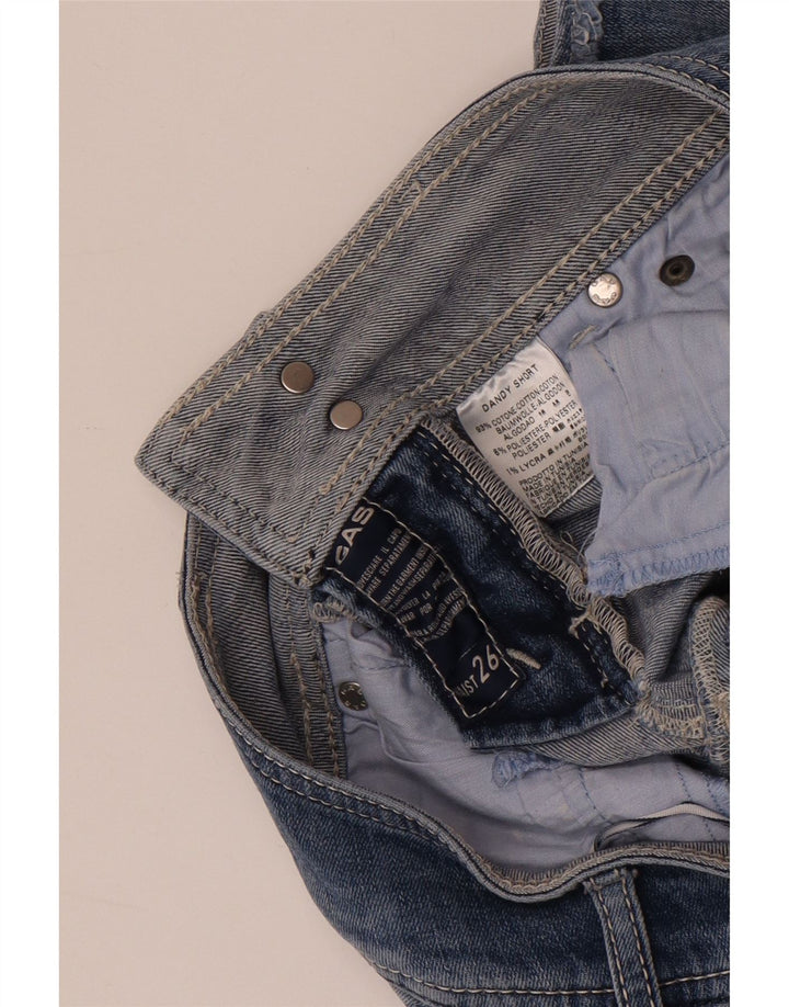 GUESS Γυναικείο τζιν σορτς W26 Μικρό μπλε βαμβακερό
