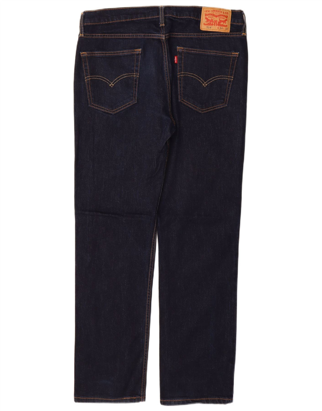 LEVI'S Ανδρικό τζιν 514 ίσιο W34 L32 Navy Blue Cotton