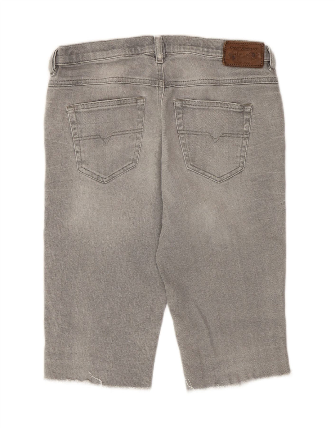 Diesel γυναικείο Belthy Distressed τζιν σορτς W27 μικρό γκρι βαμβακερό