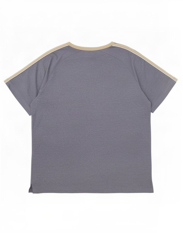 Ανδρικό T-Shirt Asics Τοπ μεσαίου μπλε χρώματος βαμβακερό