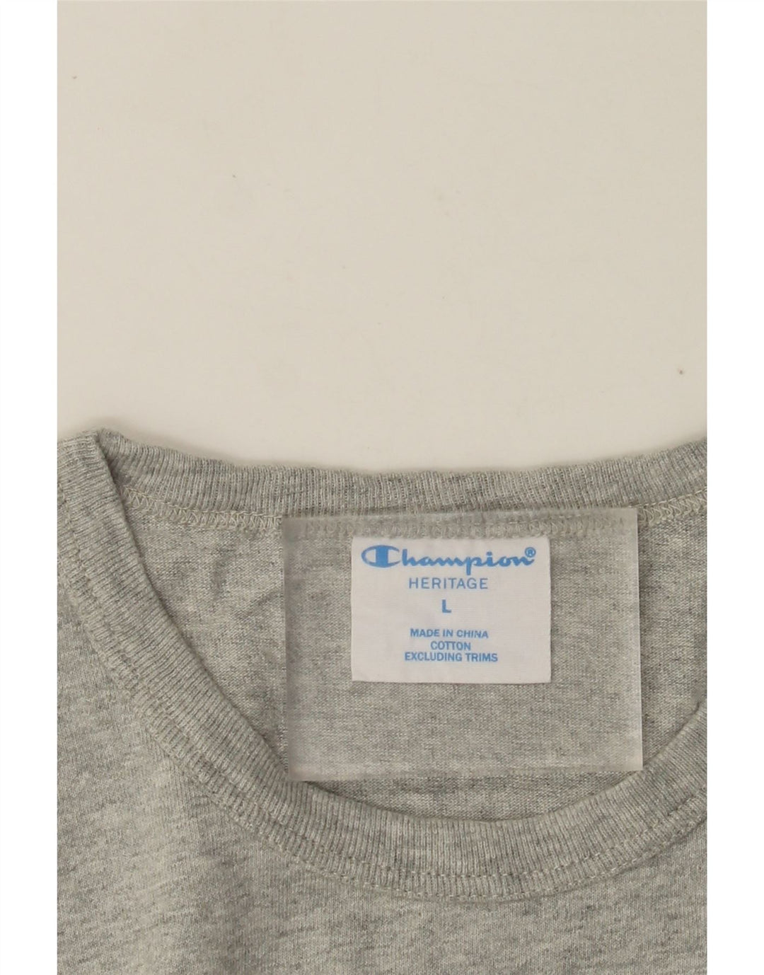 Ανδρικό T-Shirt CHAMPION Heritage Top Large Grey Flecked Cotton