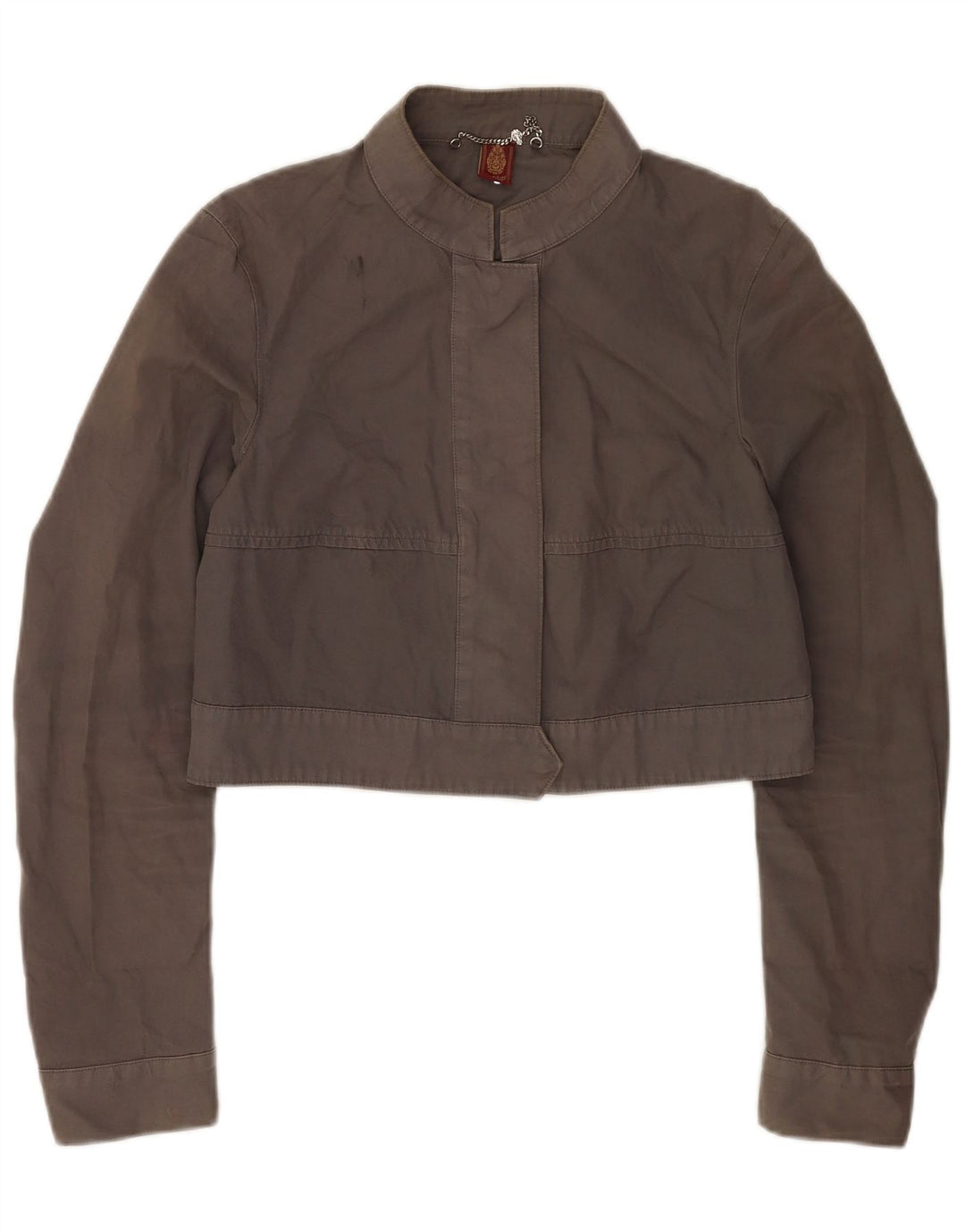 Dondup Γυναικείο Crop Bomber Jacket IT 44 Medium Grey Cotton