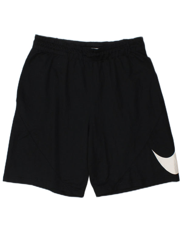 Γραφικό αθλητικό σορτς Nike ανδρικό Dri Fit, μεσαίο μαύρο πολυεστέρα