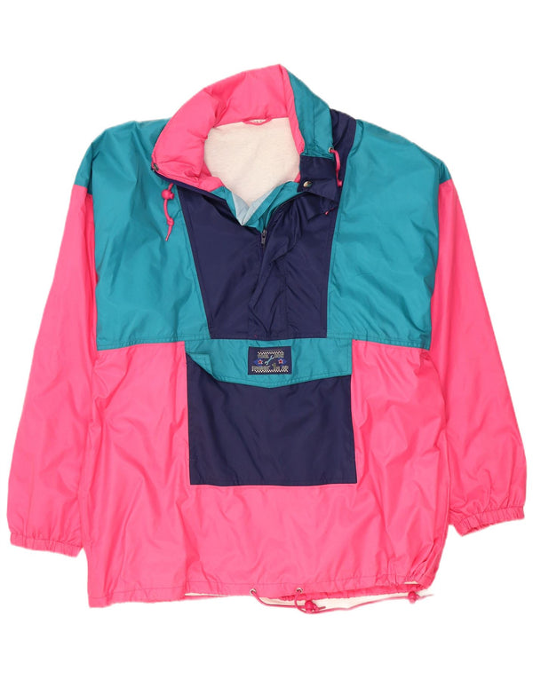 Vintage Ανδρικό Μπουφάν Anorak UK 40 Μεγάλο Ροζ Χρώμα Πολυαμίδιο