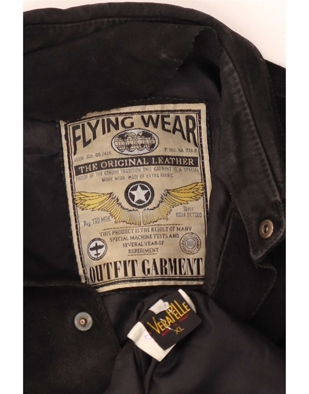 Flying Wear Ανδρικό Suede Πουκάμισο XL Μαύρο Δερμάτινο