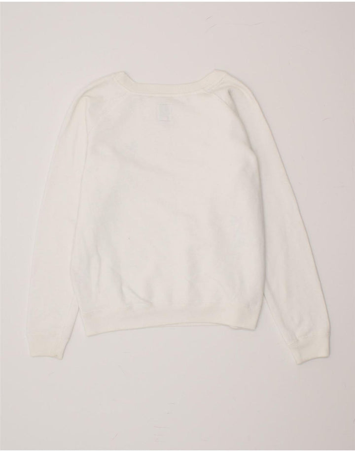 JACK WILLS Womens Sweatshirt Jumper UK 10 Small White Cotton Vintage Jack Wills and Second-Hand Jack Wills from Messina Hembry 