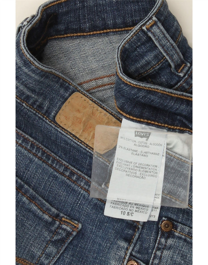 Γυναικεία ίσια τζιν LEVI'S US 10 μεγάλα W30 L29 Μπλε βαμβακερά