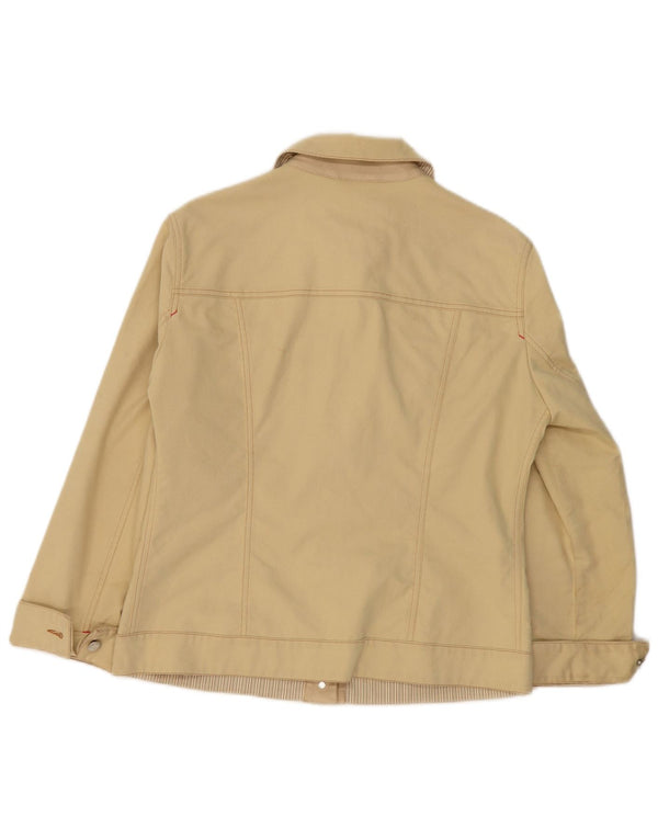 PAUL & SHARK Γυναικείο Τζιν μπουφάν UK 16 μεγάλο κίτρινο βαμβάκι