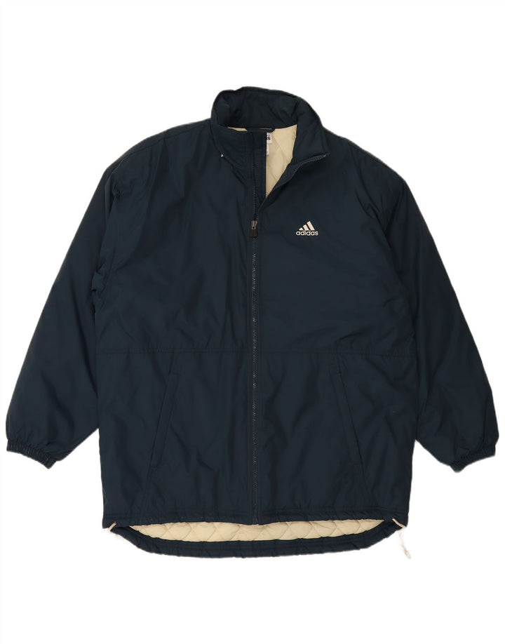 Adidas Ανδρικό μπουφάν με επένδυση UK 38/40 Medium Navy Blue Nylon