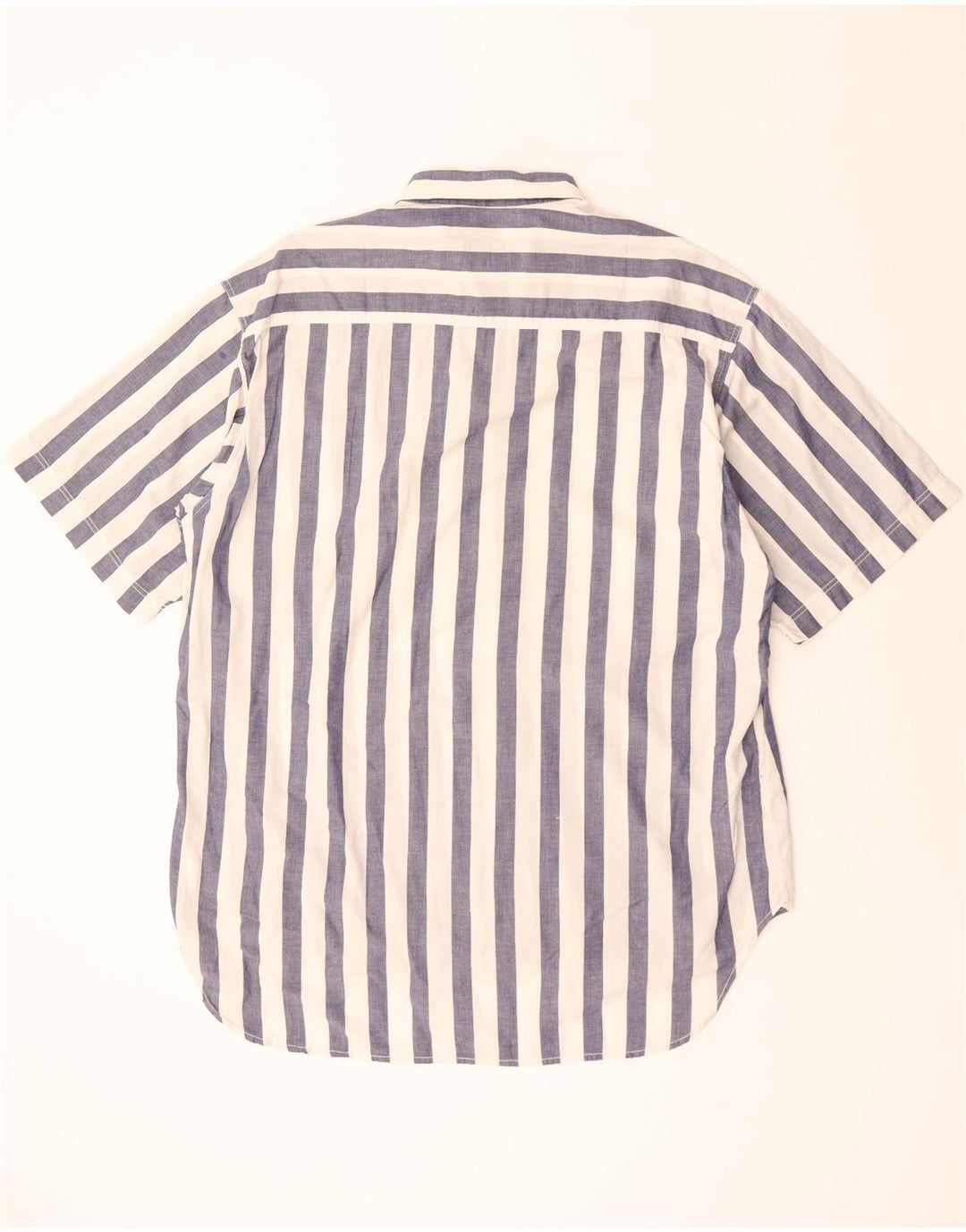 BENETTON Ανδρικό κοντομάνικο πουκάμισο μεγάλο μπλε ριγέ