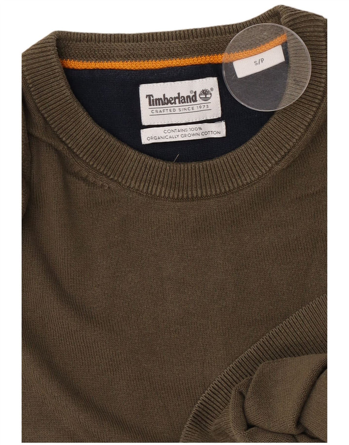 Ανδρικό πουλόβερ Timberland Crew Neck Jumper Μικρό Χακί Βαμβακερό