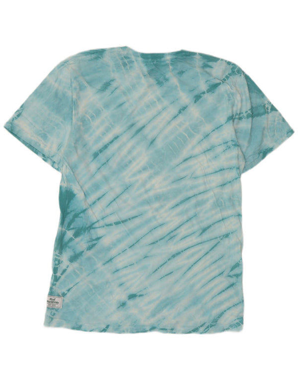 Ανδρικό γραφικό μπλουζάκι HUF Top Medium Blue Tie Dye Cotton