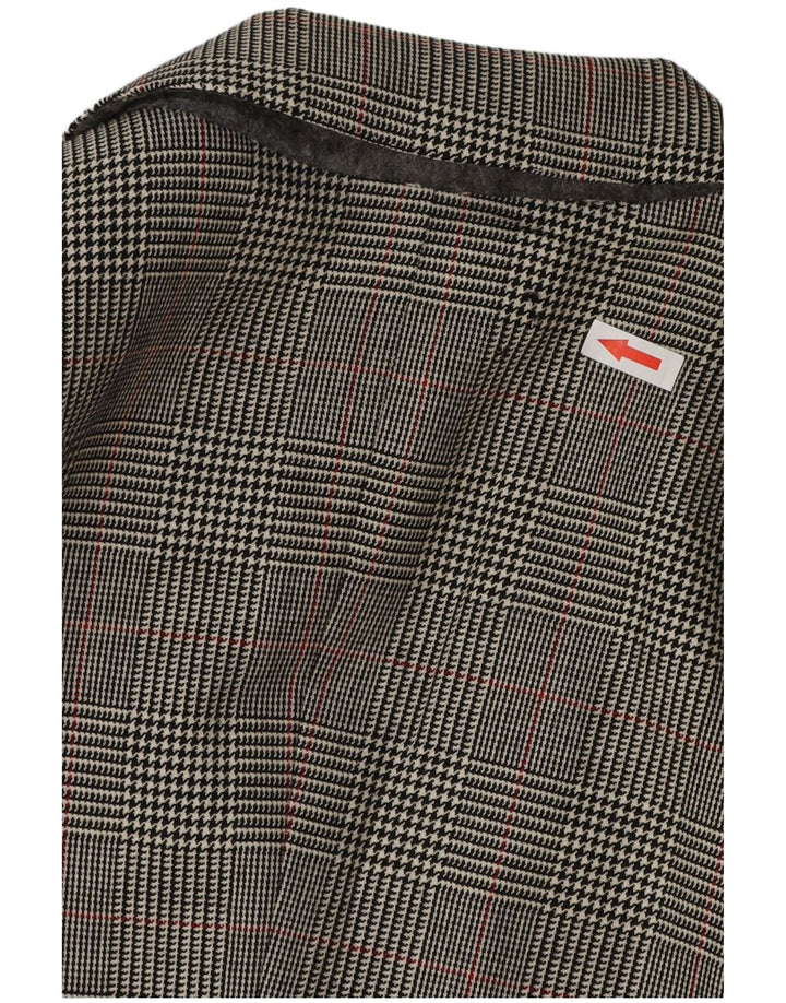 VINTAGE Ανδρικό σακάκι σακάκι με 3 κουμπιά UK 38 Medium Grey Houndstooth