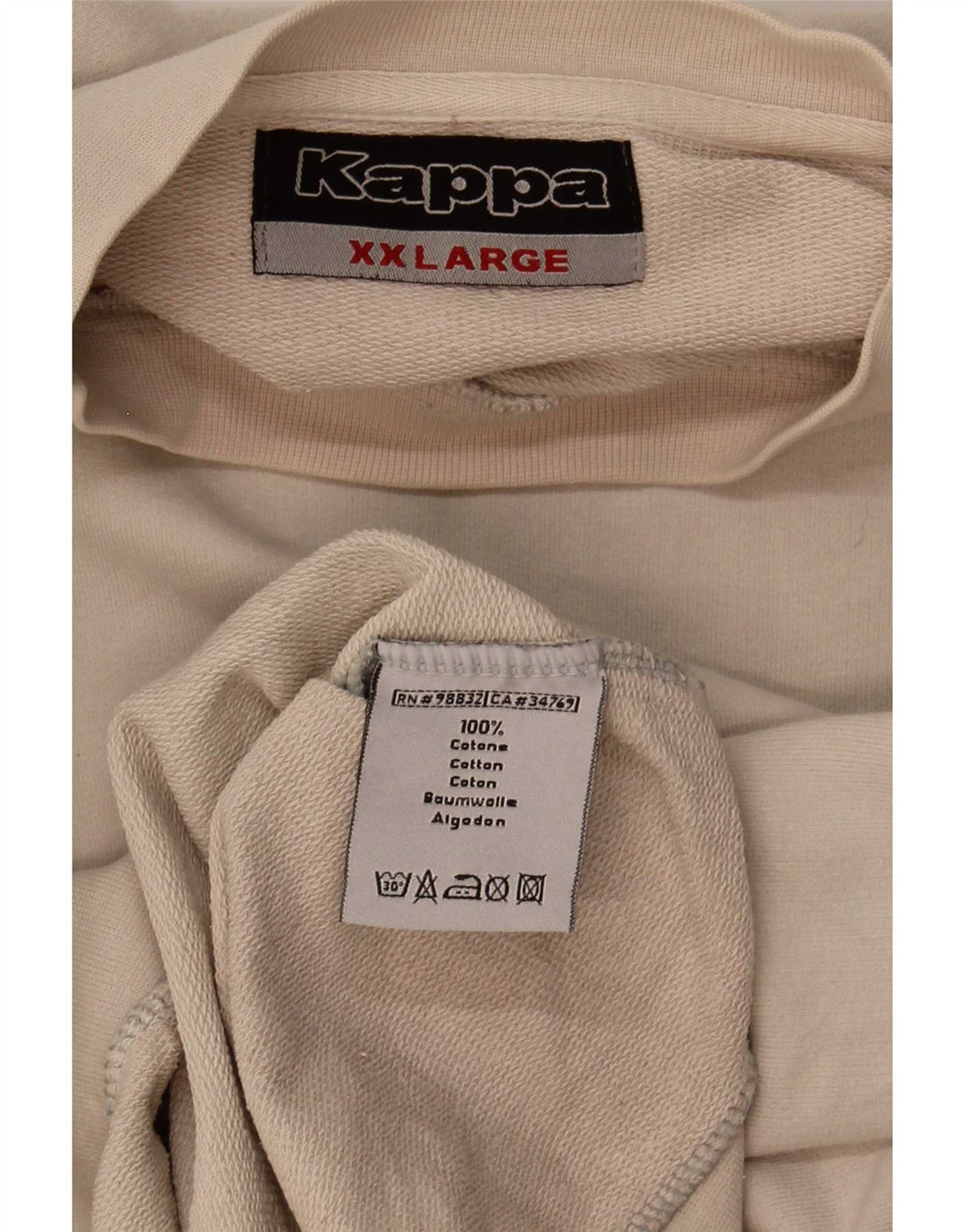 Ανδρικό φούτερ Kappa Jumper 2XL Μπεζ βαμβακερό