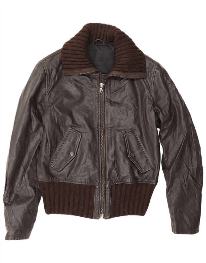 Gazzarrini Ανδρικό Δερμάτινο Bomber Jacket IT 50Large Μαύρο Δερμάτινο