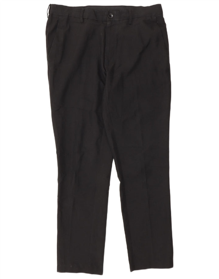 Marks & Spencer Ανδρικό παντελόνι Chino Slim Fit W32 L29 Μαύρο Πολυεστέρας