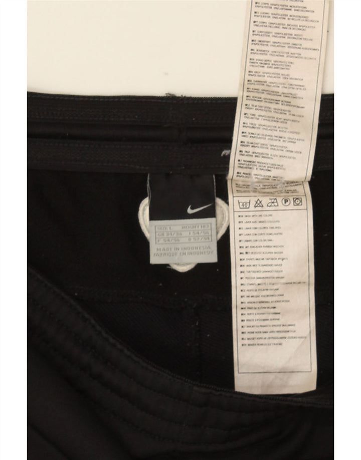 Ανδρικό γραφικό αθλητικό σορτς Nike μεγάλο μαύρο πολυεστέρα