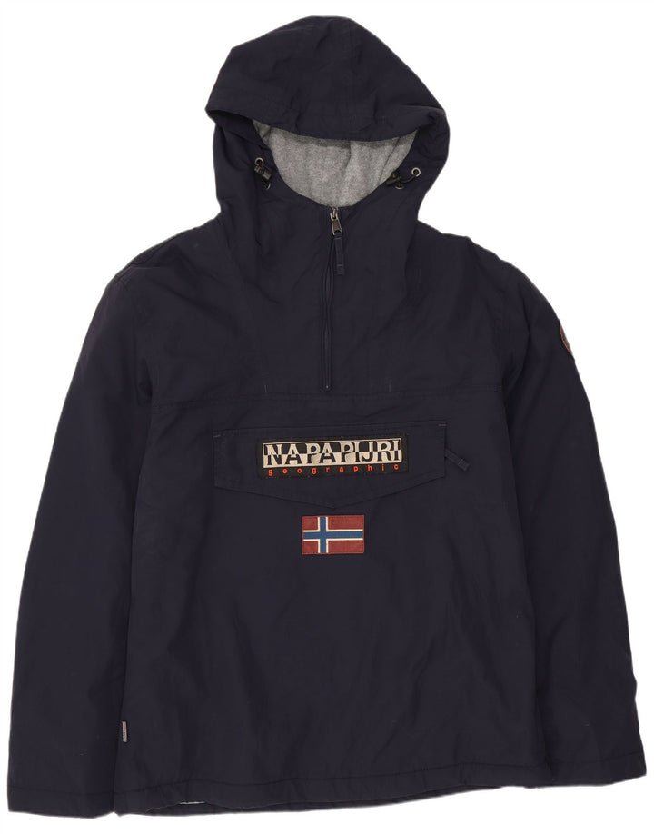 Napapijri Ανδρικό μπουφάν Anorak με κουκούλα UK 40 Large Navy Blue Polyester