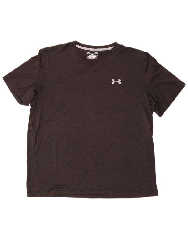 Ανδρικό κοντομάνικο μπλουζάκι Under Armour Top Large Black Flecked