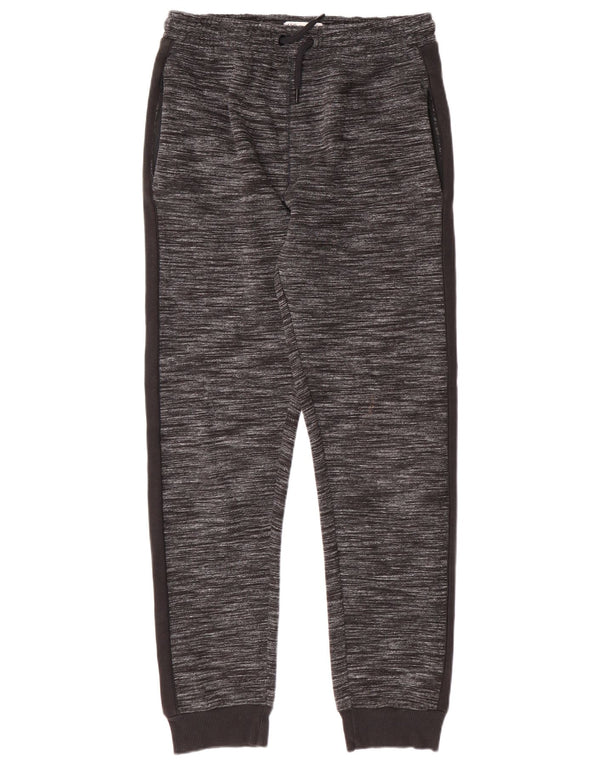 MARKS & SPENCER Boys Tracksuit Trousers Joggers 13-14 Years Grey Flecked