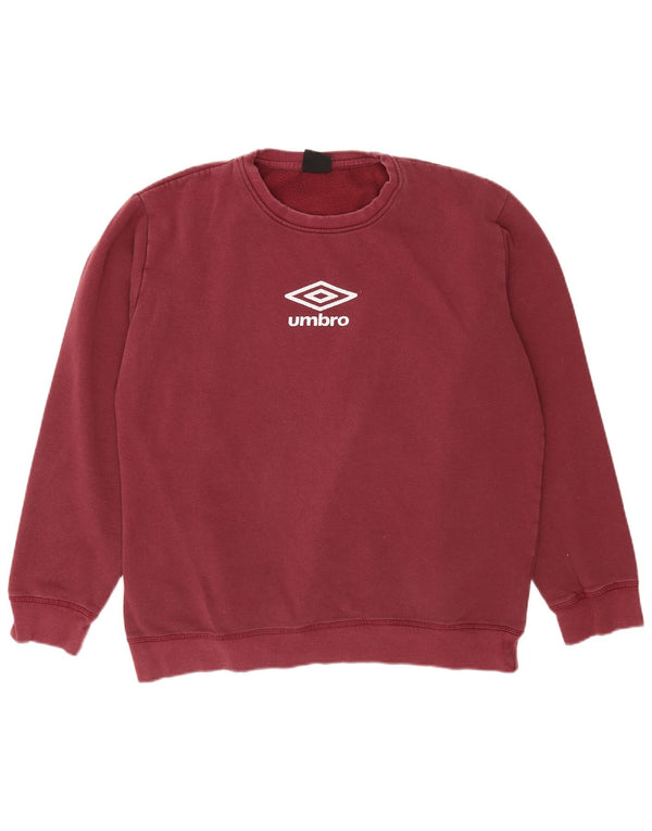 Ανδρικό γραφικό φούτερ Umbro Jumper 2XL Βουργουνδί Βαμβακερό