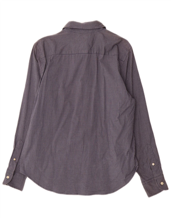 Ralph Lauren Γυναικείο πουκάμισο US 12 Large Navy Blue Check Cotton