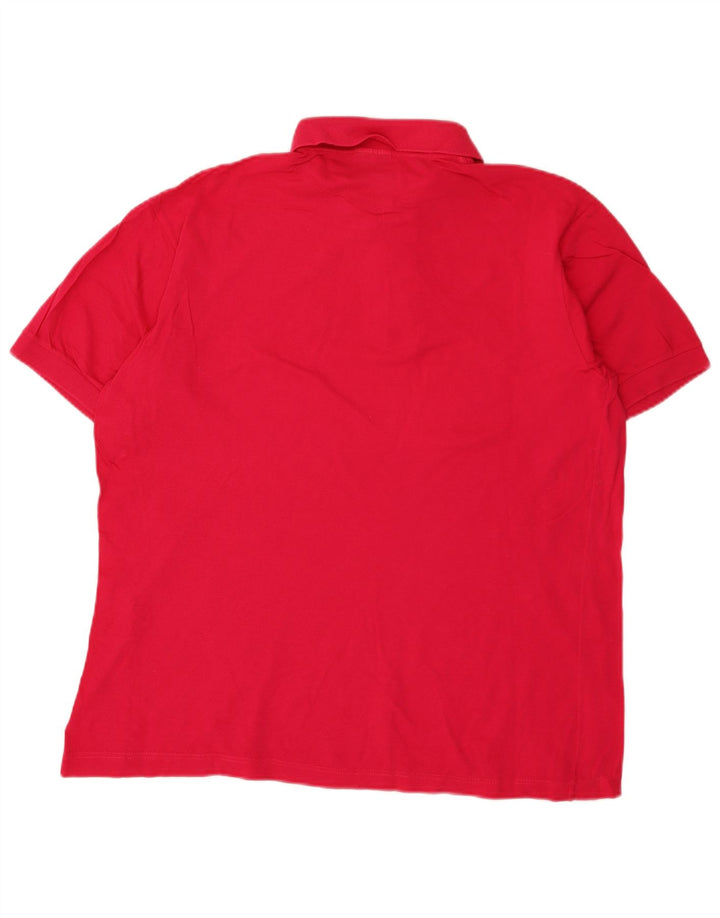 Sergio Tacchini Ανδρικό πουκάμισο Polo μεγάλο ροζ βαμβακερό