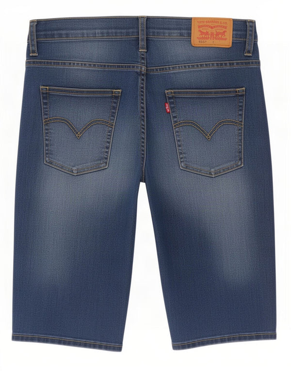 Τζιν σορτς Levi's Boys 511 Slim Fit 15-16 ετών W30 Μπλε βαμβακερό